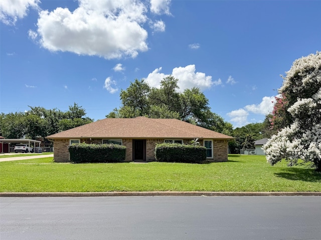 2006 Cornwall Ln, Sachse, TX 75048 - view of front facade featuring a front lawn and brick siding