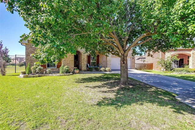 1201 Claire Ct, Burleson, TX 76028 - obstructed view of property with an attached garage, driveway, and brick siding