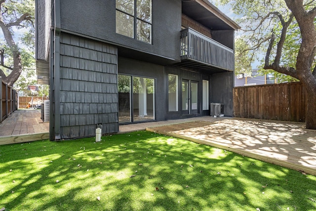 4942 Thunder Rd, Dallas, TX 75244 - back of property with a balcony and a patio area