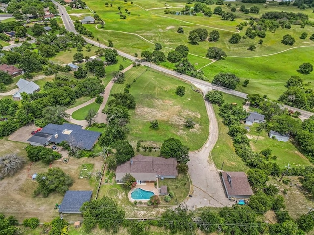 612 W Park Ave, Weatherford, TX 76086 - aerial view of property and surrounding area with a pool and nearby suburban area