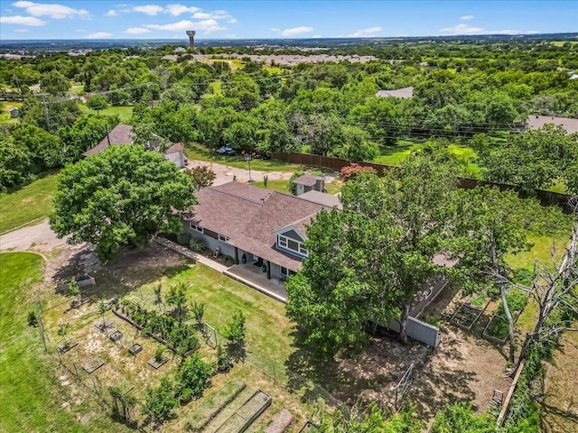 612 W Park Ave, Weatherford, TX 76086 - aerial view of a heavily wooded area