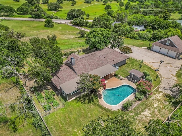 612 W Park Ave, Weatherford, TX 76086 - aerial view of a pool