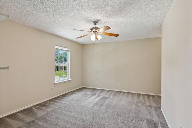 6569 Westridge Dr, Watauga, TX 76148 - carpeted spare room with ceiling fan and a textured ceiling