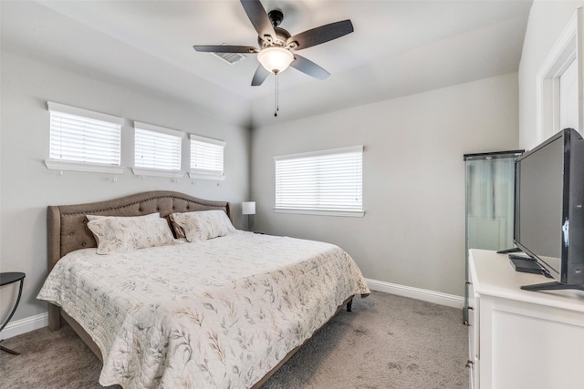 3300 Western Bluff Ct, Mansfield, TX 76063 - bedroom with light colored carpet and a ceiling fan