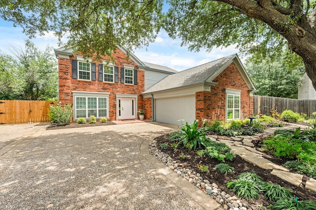 3312 John Ct N, Hurst, TX 76054 - traditional-style house featuring brick siding, driveway, a garage, and roof with shingles
