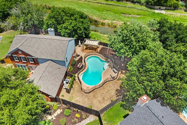 3312 John Ct N, Hurst, TX 76054 - aerial view of a pool