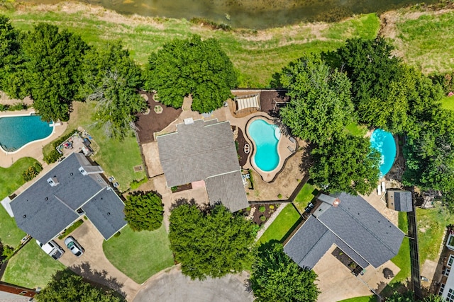 3312 John Ct N, Hurst, TX 76054 - aerial view of a pool