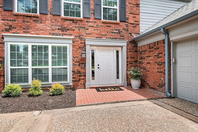 3312 John Ct N, Hurst, TX 76054 - doorway to property with brick siding and a garage