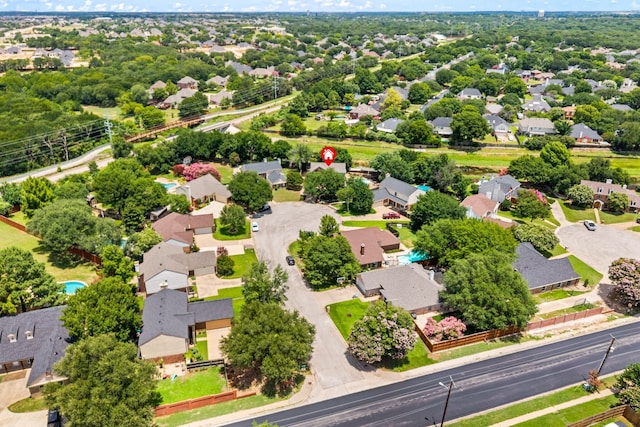 3312 John Ct N, Hurst, TX 76054 - aerial perspective of suburban area