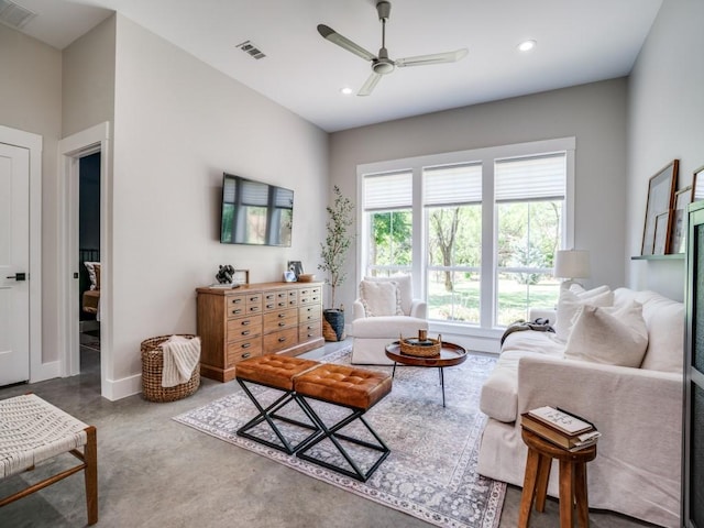 245 Vickie Ln, Gunter, TX 75058 - living area with ceiling fan and recessed lighting