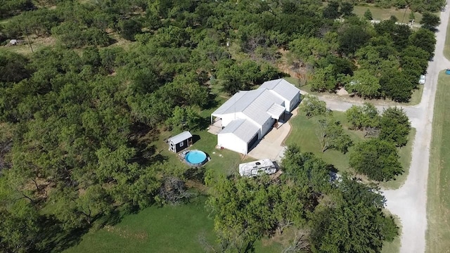 245 Vickie Ln, Gunter, TX 75058 - view of property location featuring a pool area and a heavily wooded area
