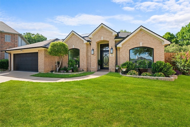 506 Moorgate Ct, Grand Prairie, TX 75052 - view of front facade featuring brick siding, an attached garage, and driveway