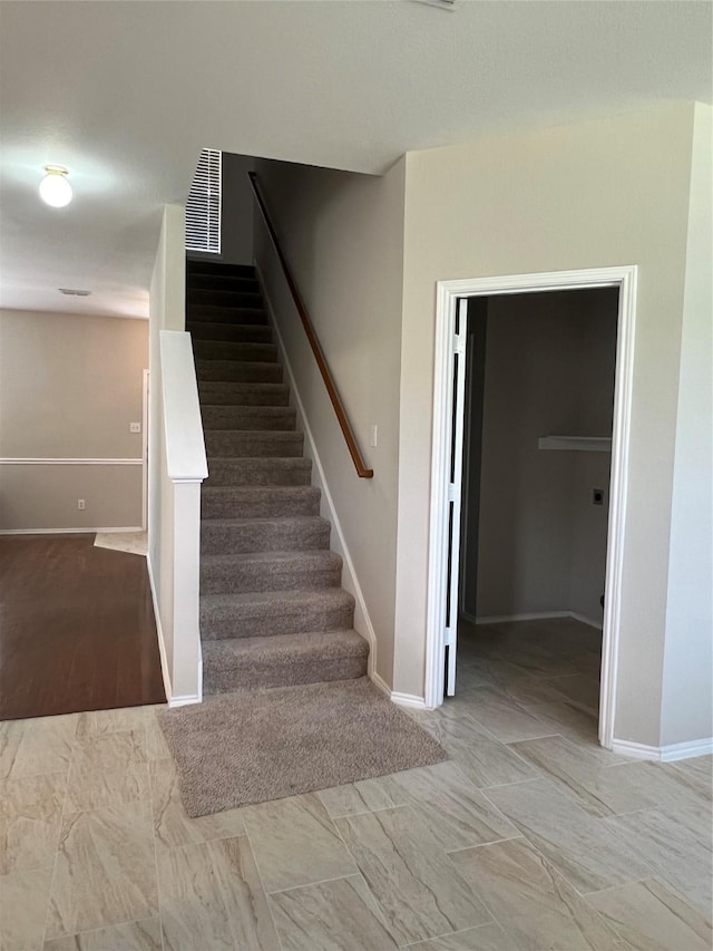 2625 Hudson Xing, Mckinney, TX 75072 - staircase with marble finish floors