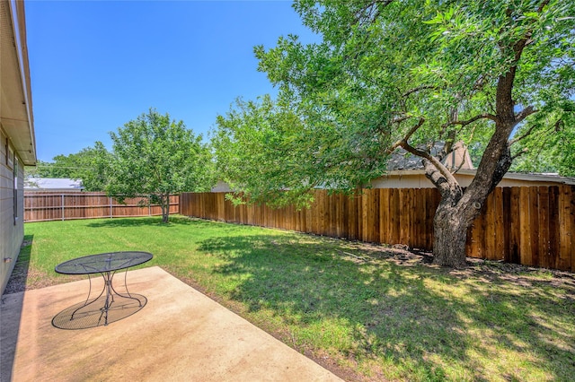 308 N 4th St, Gunter, TX 75058 - fenced backyard with a patio