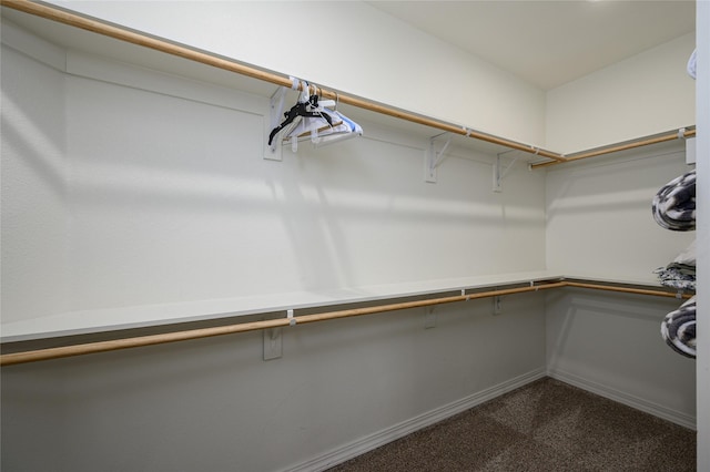 308 N 4th St, Gunter, TX 75058 - walk in closet featuring dark colored carpet