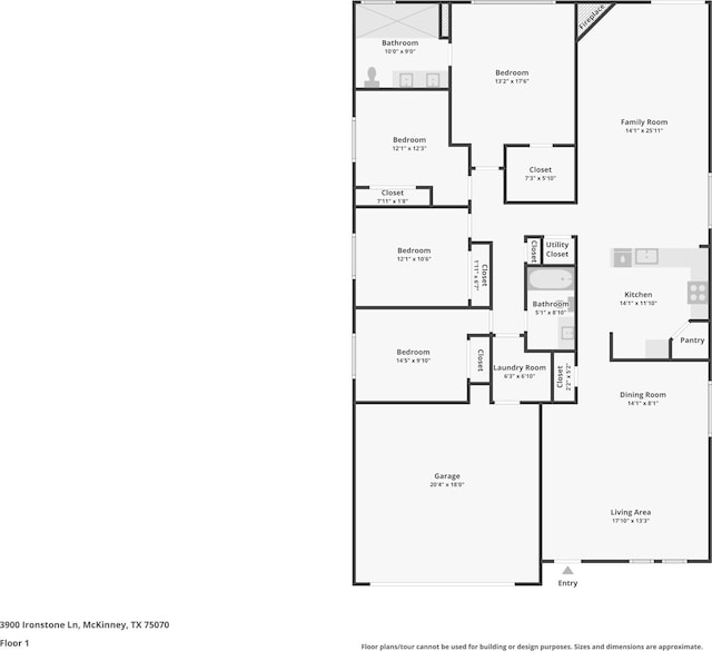 3900 Ironstone Ln, Mckinney, TX 75070 - view of home floor plan
