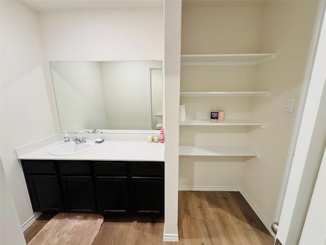 2808 Jasmine Dr, Sherman, TX 75092 - bathroom with wood finished floors and vanity