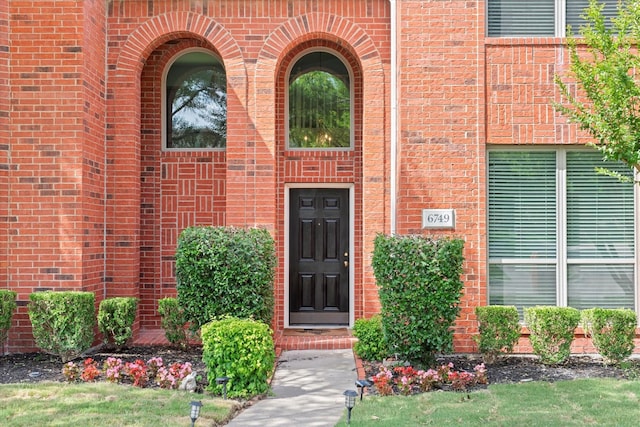 6749 Misty Hollow Dr, Plano, TX 75024 - entrance to property featuring brick siding