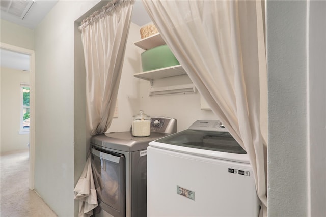 1714 O Pl, Plano, TX 75074 - laundry room with independent washer and dryer and carpet floors
