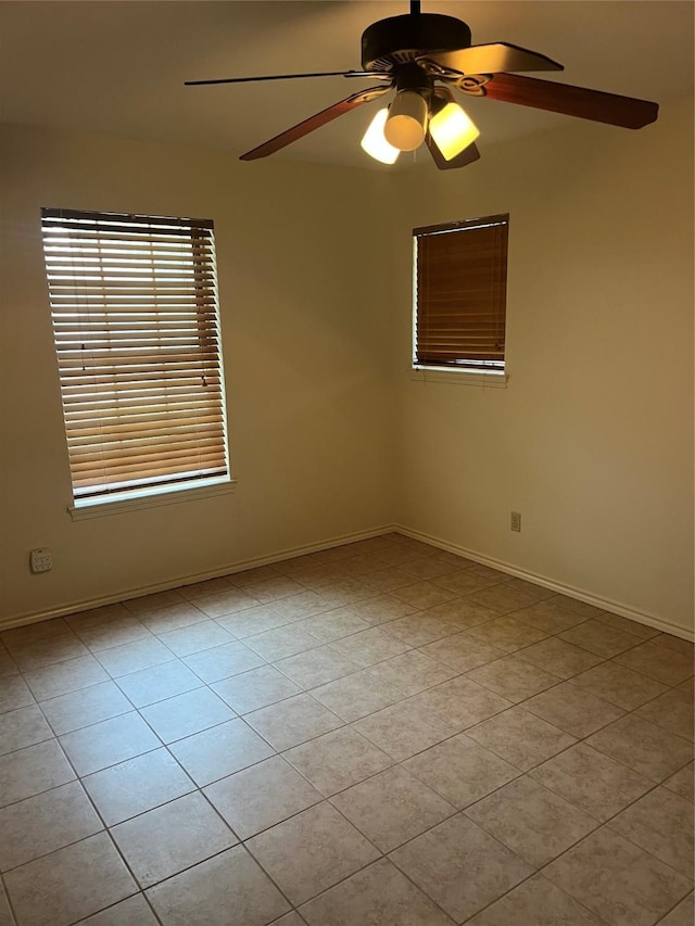 281 N Laramie Cir, Pilot Point, TX 76258 - tiled empty room with ceiling fan and baseboards