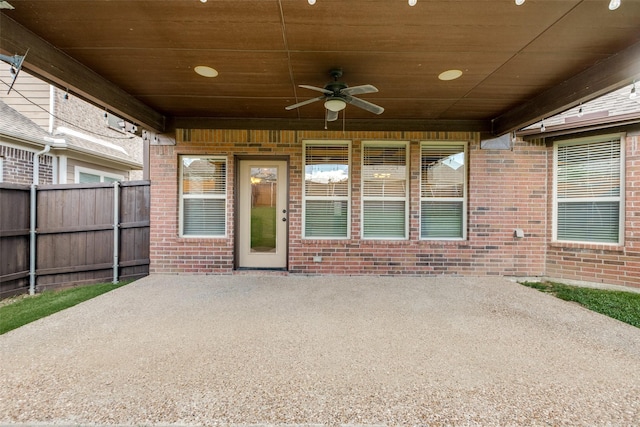 905 Brendan Dr, Little Elm, TX 75068 - view of patio with a ceiling fan
