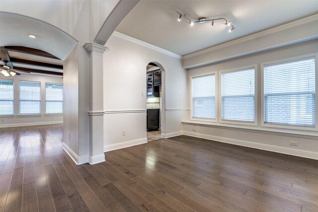 905 Brendan Dr, Little Elm, TX 75068 - full bath with double vanity, crown molding, a bath, a tile shower, and tile patterned floors