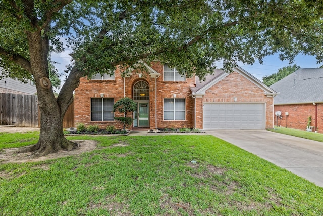 804 Wonder Way, Grapevine, TX 76051 - traditional-style home with driveway, an attached garage, and brick siding