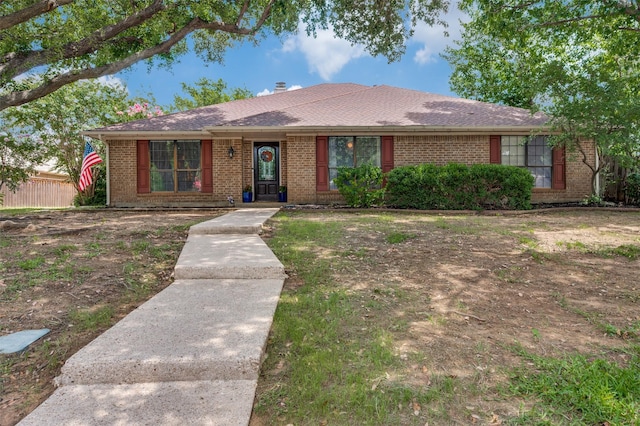 234 Raintree Dr, Highland Village, TX 75077 - ranch-style house with brick siding and a shingled roof