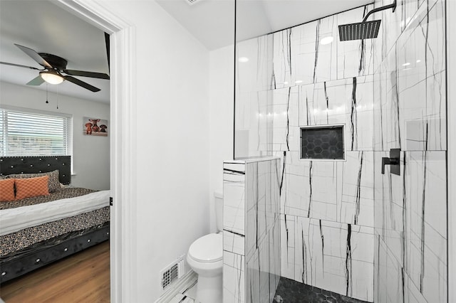 336 Davis Dr, Desoto, TX 75115 - ensuite bathroom with a ceiling fan and a shower stall