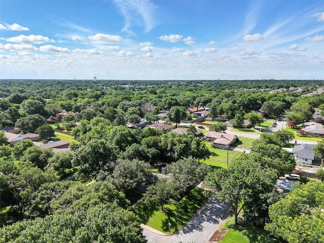 336 Davis Dr, Desoto, TX 75115 - aerial perspective of suburban area with a heavily wooded area