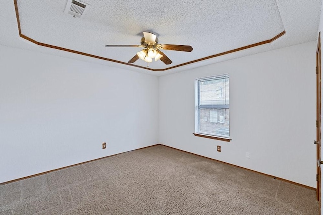7254 Hialeah Cir W, North Richland Hills, TX 76182 - carpeted spare room featuring a ceiling fan and a textured ceiling