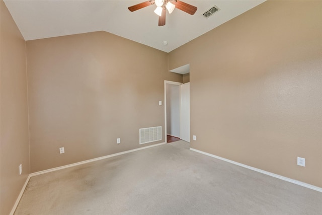 122 Ashbrook Trl, Forney, TX 75126 - carpeted spare room with a ceiling fan and lofted ceiling