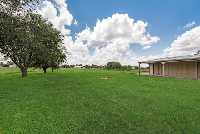 11275 Old Military Trl, Forney, TX 75126 - view of grassy yard with an outbuilding