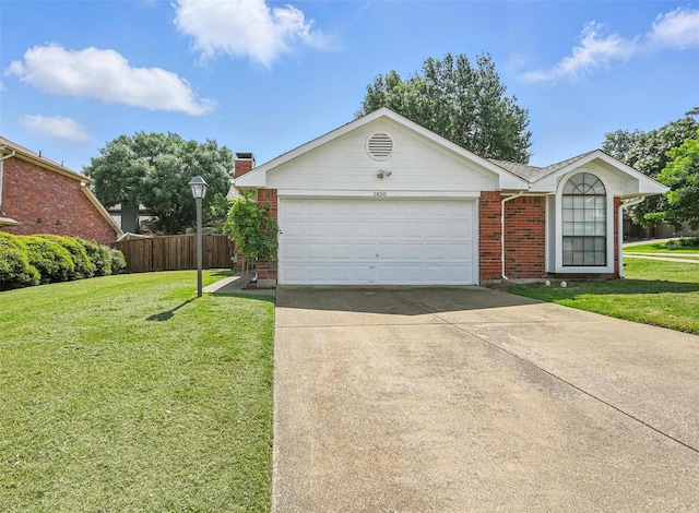 1450 Hampton Rd, Grapevine, TX 76051 - ranch-style house with brick siding, concrete driveway, and an attached garage