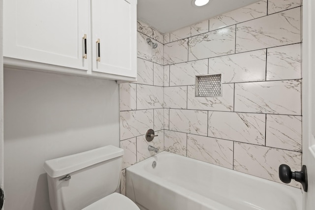 3948 Camino Dr, Plano, TX 75074 - bathroom featuring toilet and tub / shower combination