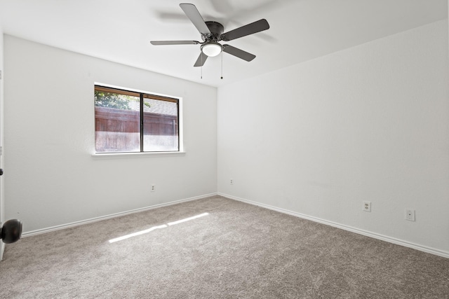 3948 Camino Dr, Plano, TX 75074 - carpeted empty room with ceiling fan and baseboards