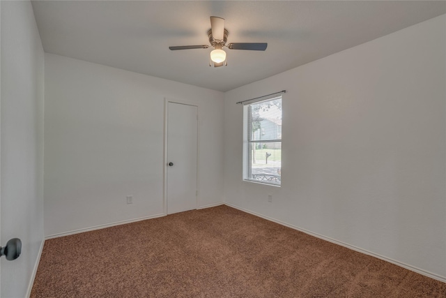 6516 Cliffside Dr, Edgecliff Village, TX 76134 - empty room featuring carpet flooring and ceiling fan