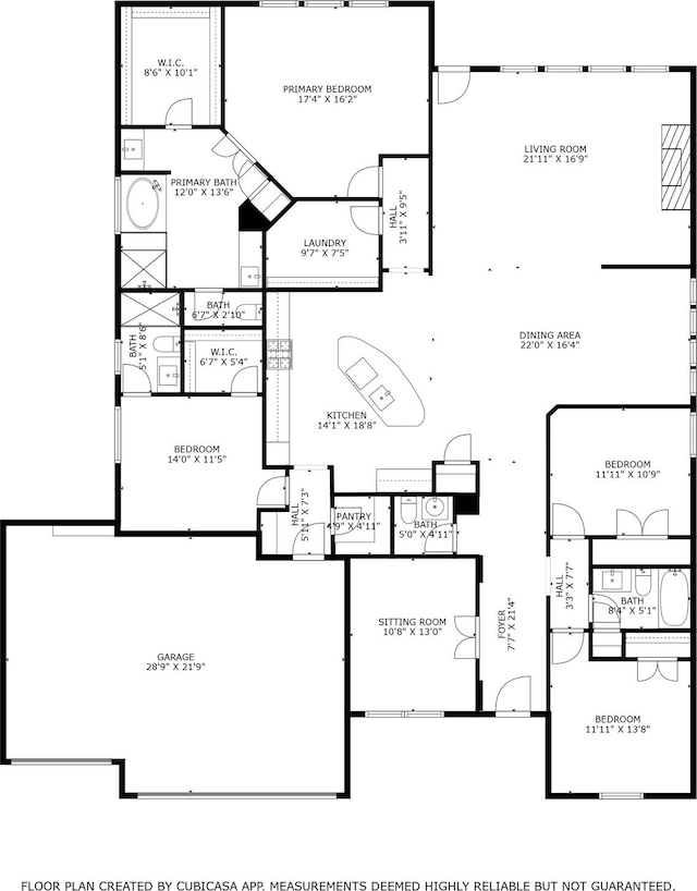 7709 Potter St, Rowlett, TX 75089 - view of floor plan / room layout