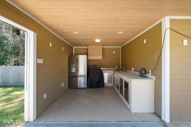 2018 Honeytree Trl, Haughton, LA 71037 - view of patio featuring a sink and area for grilling