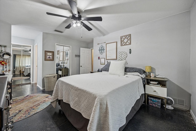4201 Ravenhill Ln, Arlington, TX 76016 - bedroom featuring baseboards and a ceiling fan