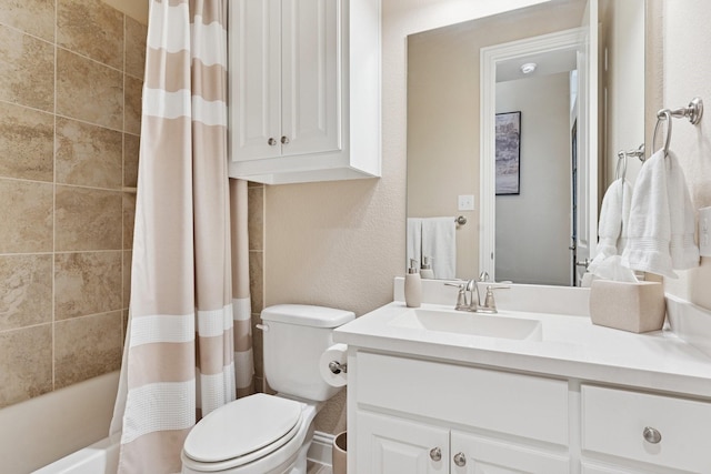 14845 Belclaire Ave, Aledo, TX 76008 - bathroom with vanity and shower / bathtub combination with curtain