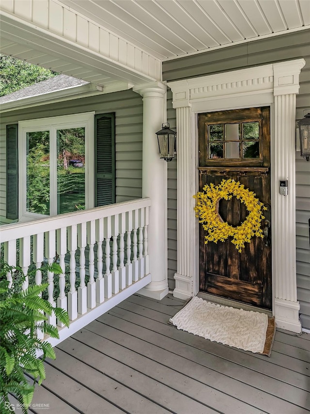 9900 Myrtis Texas Line Rd, Vivian, LA 71082 - view of exterior entry with covered porch