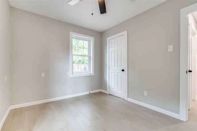 331 Andover Dr, Mesquite, TX 75149 - spare room with light wood-style flooring and a ceiling fan