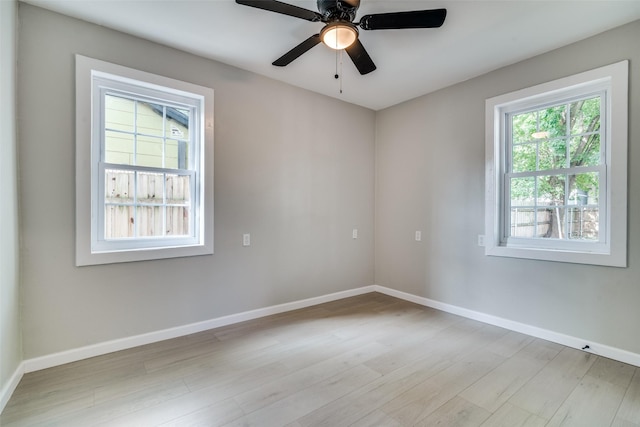 331 Andover Dr, Mesquite, TX 75149 - empty room featuring light wood finished floors and a ceiling fan