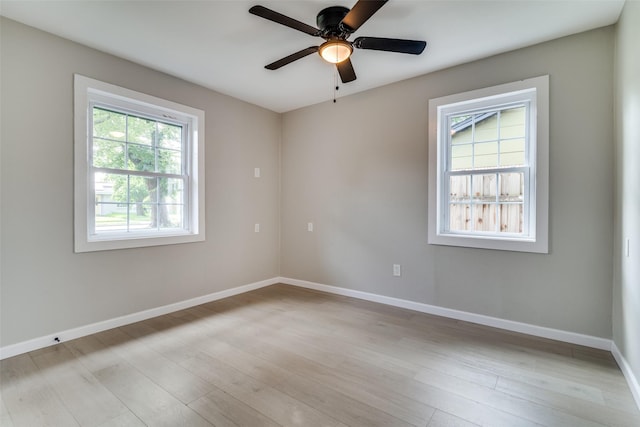 331 Andover Dr, Mesquite, TX 75149 - spare room with light wood-style flooring and ceiling fan