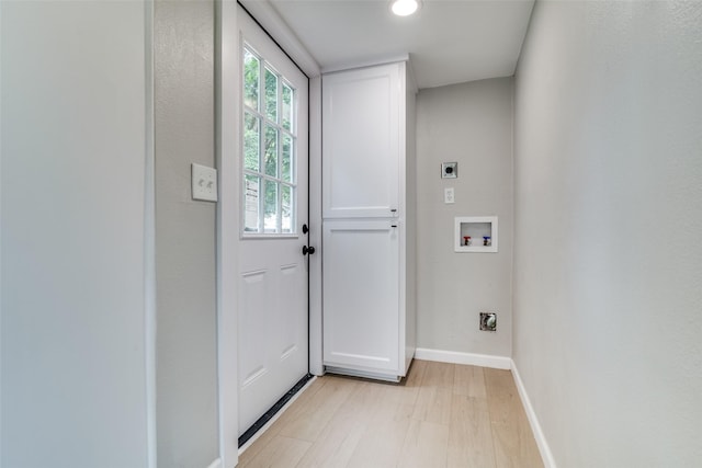 331 Andover Dr, Mesquite, TX 75149 - laundry area featuring hookup for an electric dryer, washer hookup, cabinet space, and recessed lighting