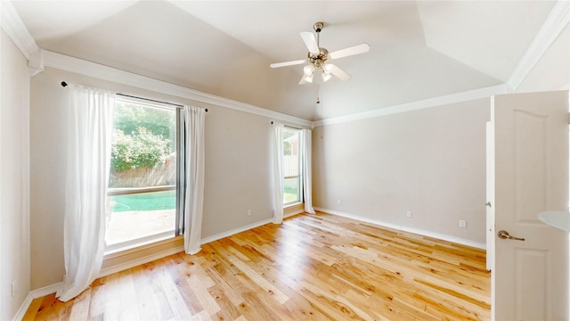 4009 Bickmore Ln, Fort Worth, TX 76244 - unfurnished room with healthy amount of natural light, light wood-style flooring, and ceiling fan