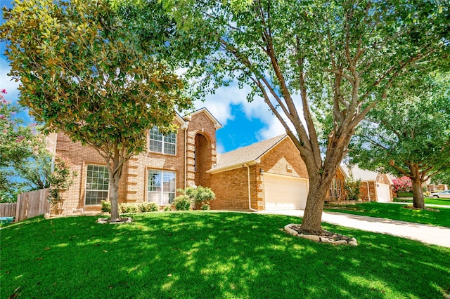4009 Bickmore Ln, Fort Worth, TX 76244 - traditional-style house with brick siding, driveway, and a garage