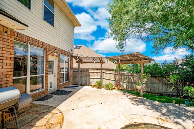 4009 Bickmore Ln, Fort Worth, TX 76244 - fenced backyard with a pergola and a patio