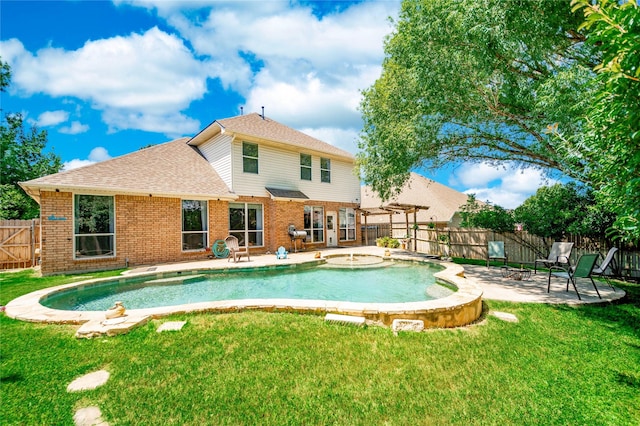4009 Bickmore Ln, Fort Worth, TX 76244 - view of pool with a patio and a fenced backyard